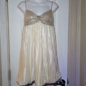 Speechless Shimmery Gold Sequins Dress Size S